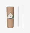 Gobelet isotherme avec paille - Maison Lavande||Isothermal Cup with straw - Maison Lavande