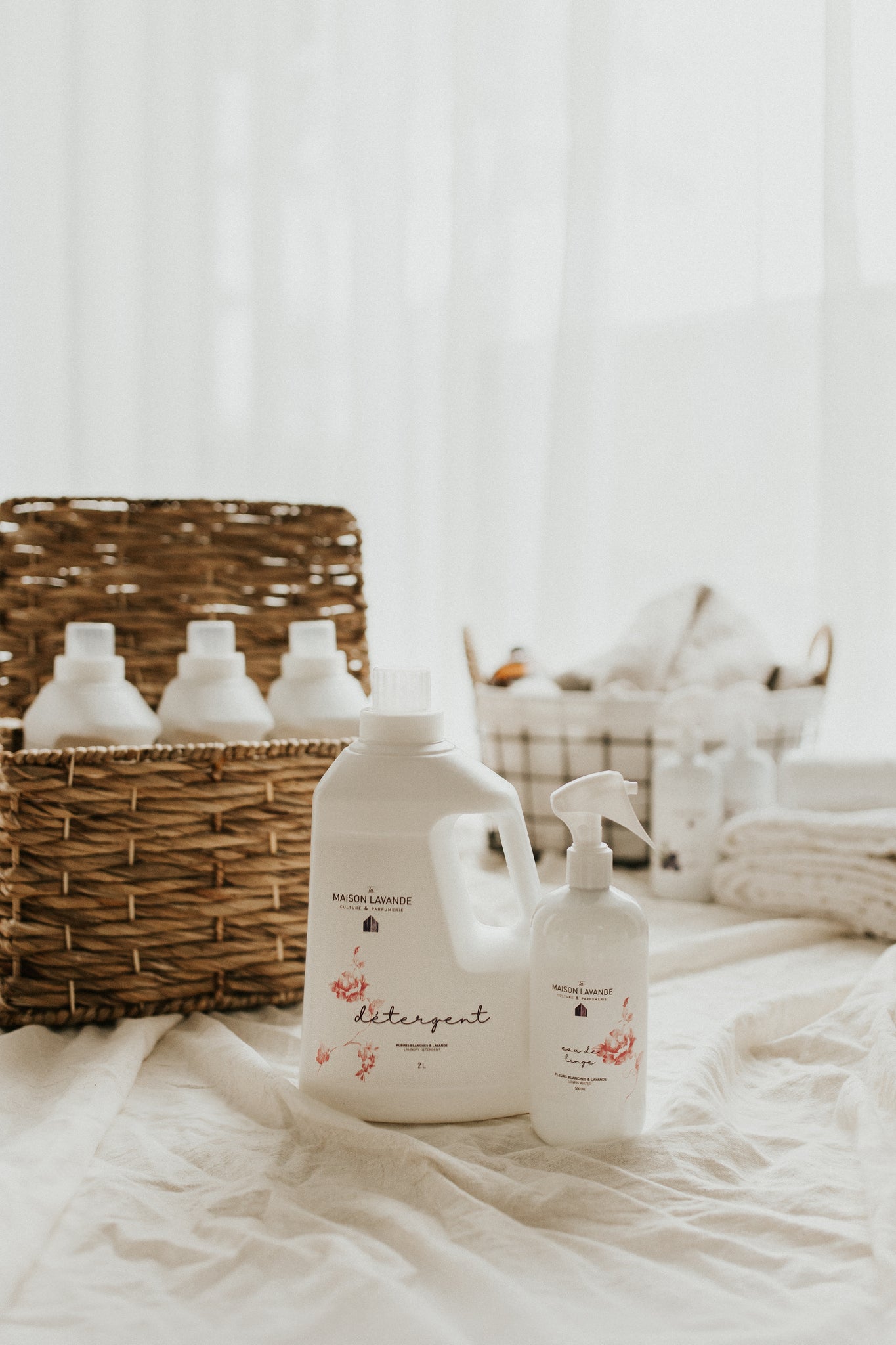 Détergent à lessive - Fleurs Blanches & Lavande||Laundry detergent - White Flowers & Lavender