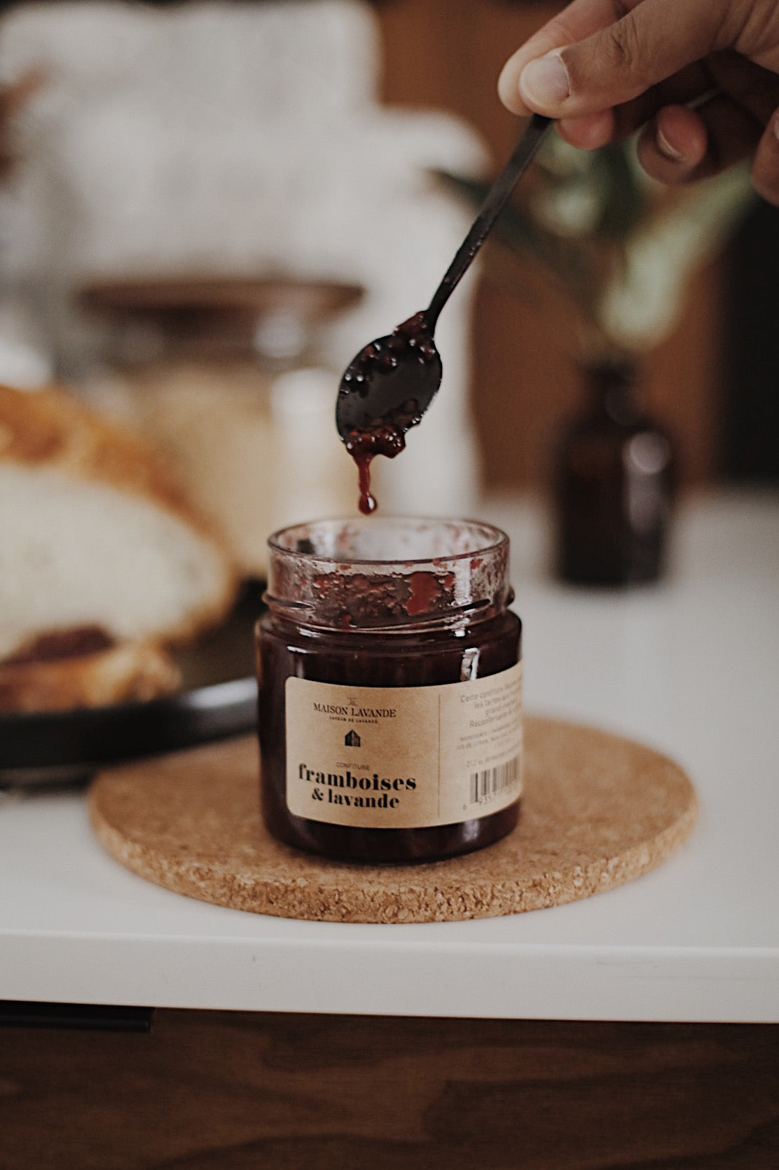 Confiture framboises & lavande||Raspberry & lavender jam